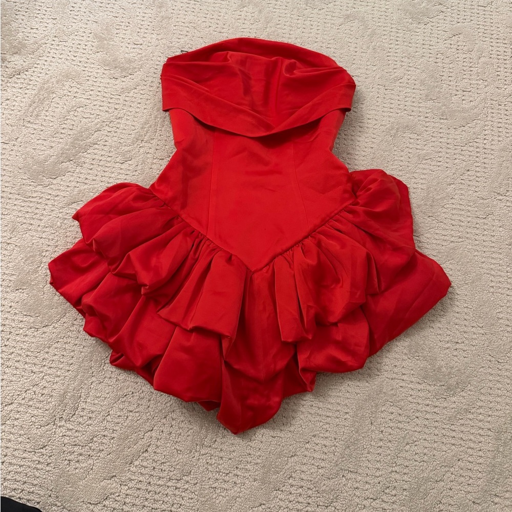 NBD Emilia Mini Dress in Red XS - Picture 6 of 13